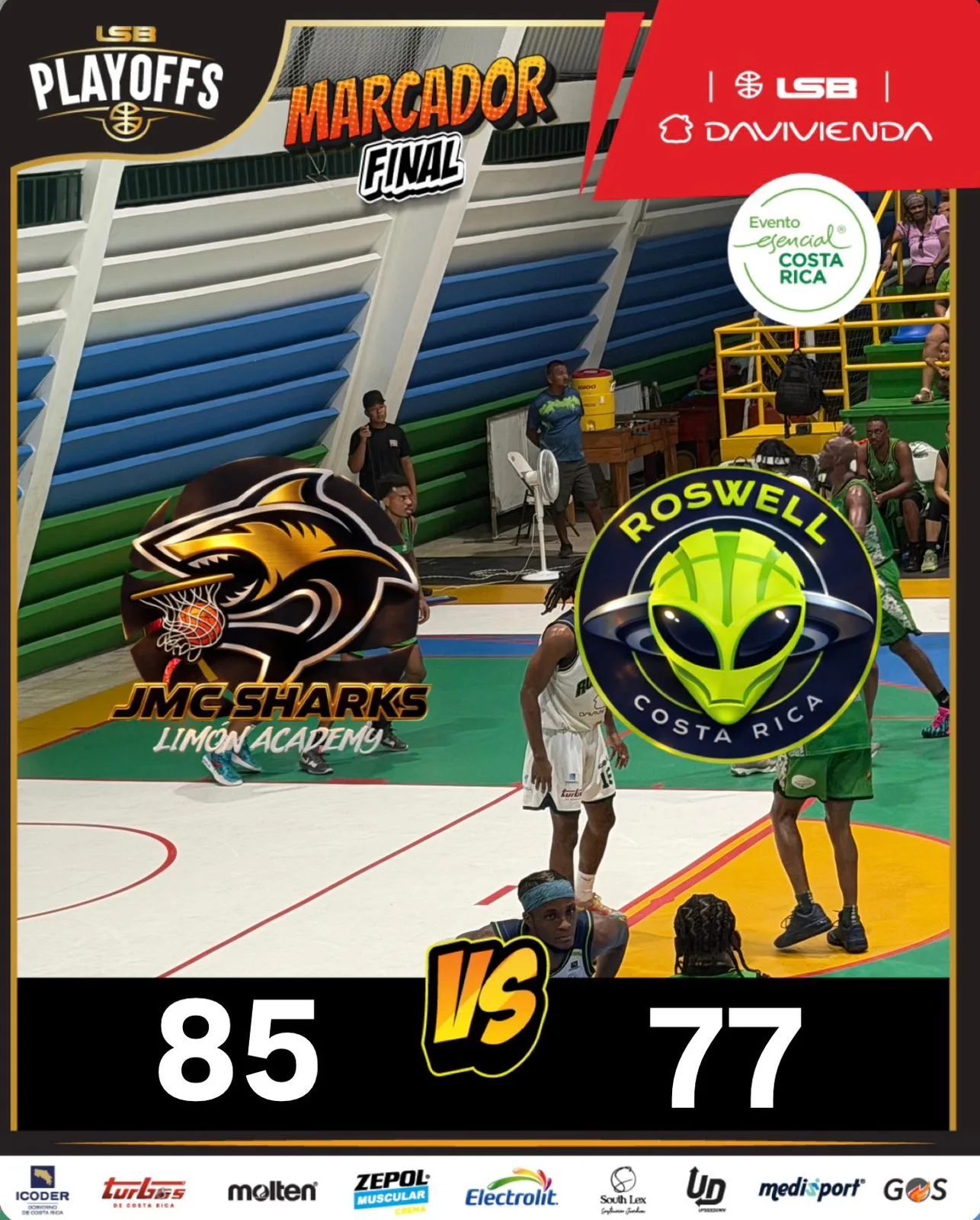 ¡Serie empatada! Limón Sharks hace temblar el Caribe y obliga un decisivo Juego 3 ante Roswell